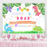 Stomp Chomp Roar permet de faire la fête comme une toile de fond de dinosaure